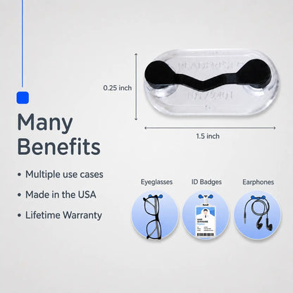 Magnetic Stainless Steel Eyeglass Holder Clip