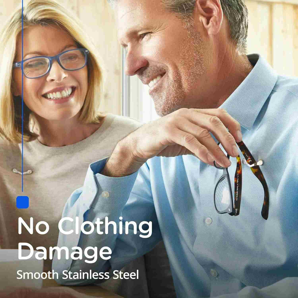 Magnetic Stainless Steel Eyeglass Holder Clip