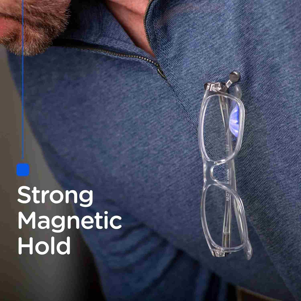 Magnetic Stainless Steel Eyeglass Holder Clip