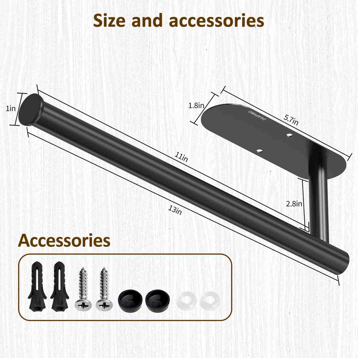 [BUY 1 GET 1 FREE] 13" Under-Cabinet Paper Towel Holder