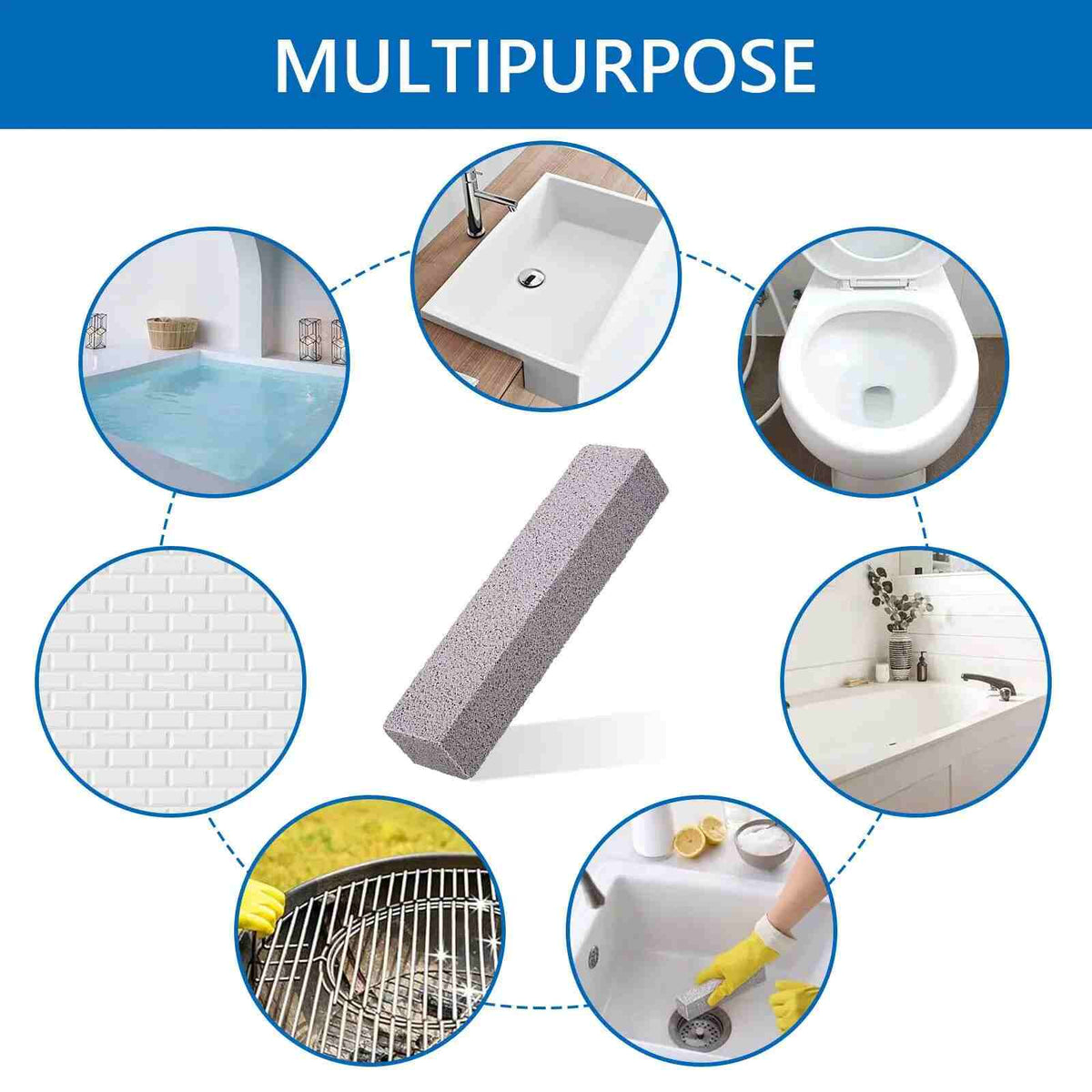 [BUY 1 GET 1 FREE] Tough Stain Eraser: Reusable High-Density Pumice Scouring Pads