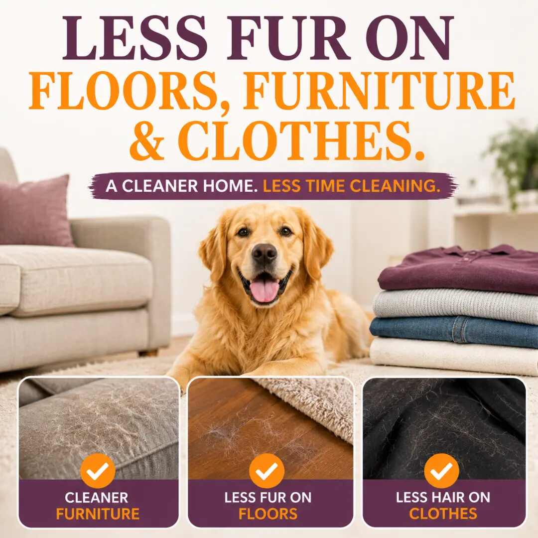 5-Inch Pet Deshedding Tool — Remove 95% Loose Hair