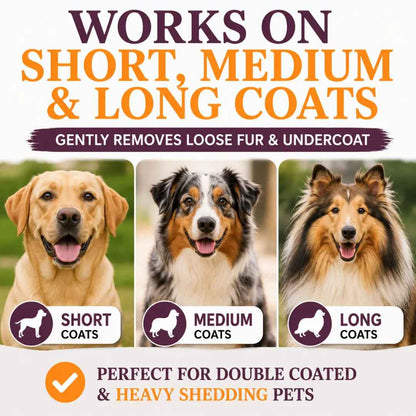5-Inch Pet Deshedding Tool — Remove 95% Loose Hair
