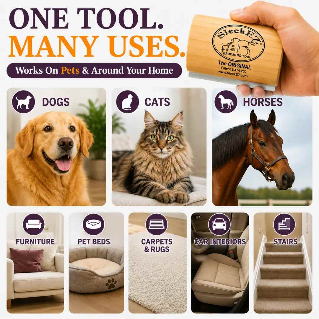 5-Inch Pet Deshedding Tool — Remove 95% Loose Hair
