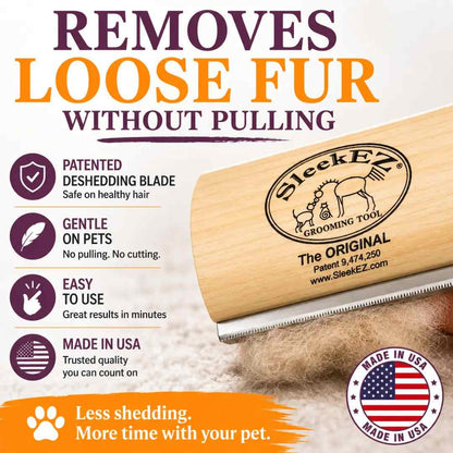 5-Inch Pet Deshedding Tool — Remove 95% Loose Hair