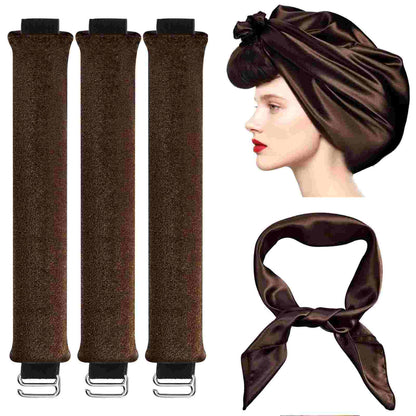 Velvet 4-in-1 Heatless Hair Curler Set