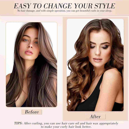 Velvet 4-in-1 Heatless Hair Curler Set