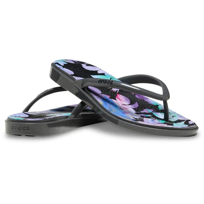 Lightweight Print Wedge Flip Flops