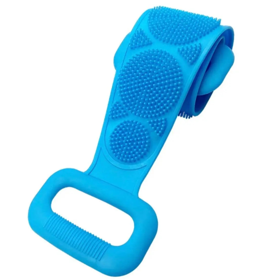 Deep Clean & Smooth Skin: Double-Sided Silicone Back Scrubber Strap