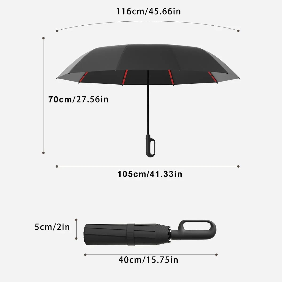 Automatic Windproof Travel Umbrella
