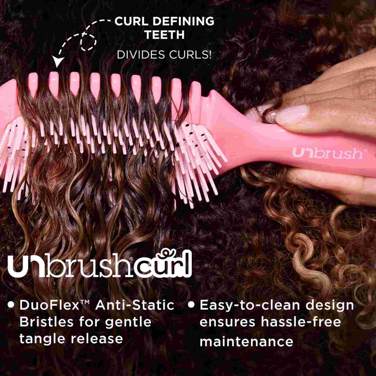 [BUY 1 GET 1 FREE] The Ultimate Pain-Free Detangling Hairbrush for Curls & Waves