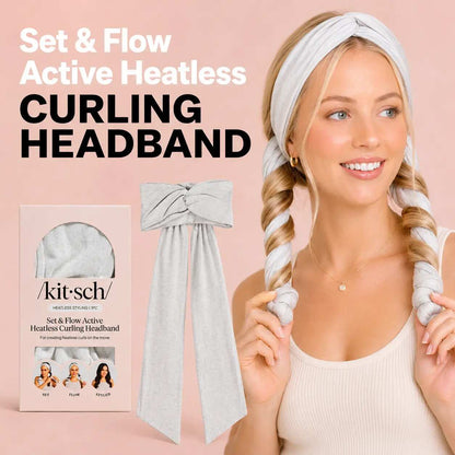 [BUY 1 GET 1 FREE] 2-in-1 Active Heatless Hair Curler & Workout Headband
