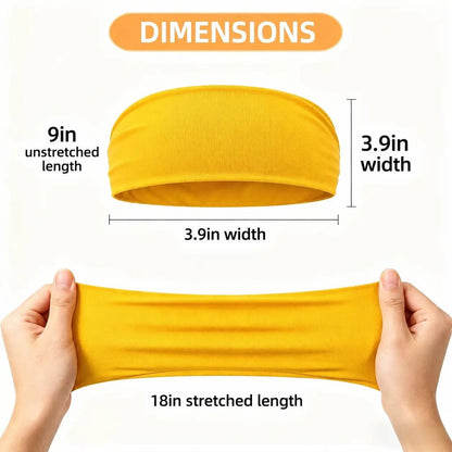 [BUY 1 GET 1 FREE] No-Slip All-Day Hold: Universal 12-Pack Fashion Elastic Headbands