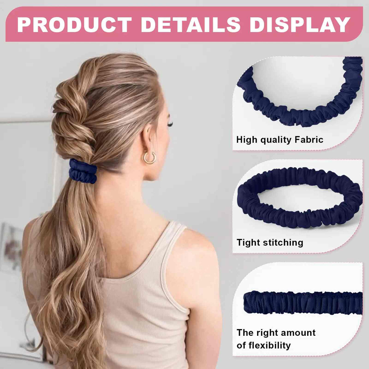 [BUY 1 GET 1 FREE] 6-Pack Pure Silk Scrunchies – Zero Breakage & Crease-Free Hair Ties