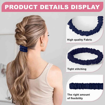 [BUY 1 GET 1 FREE] 6-Pack Pure Silk Scrunchies – Zero Breakage & Crease-Free Hair Ties