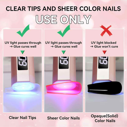 [BUY 2 GET 1 FREE] Super Strong Semi-Solid Nail Glue – Air-Dry & No UV Light Needed