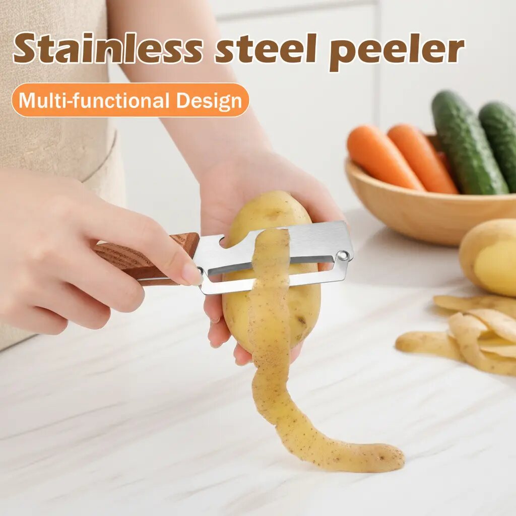 [BUY 2 GET 1 FREE] Ergonomic Stainless Steel Peeler & Bottle Opener