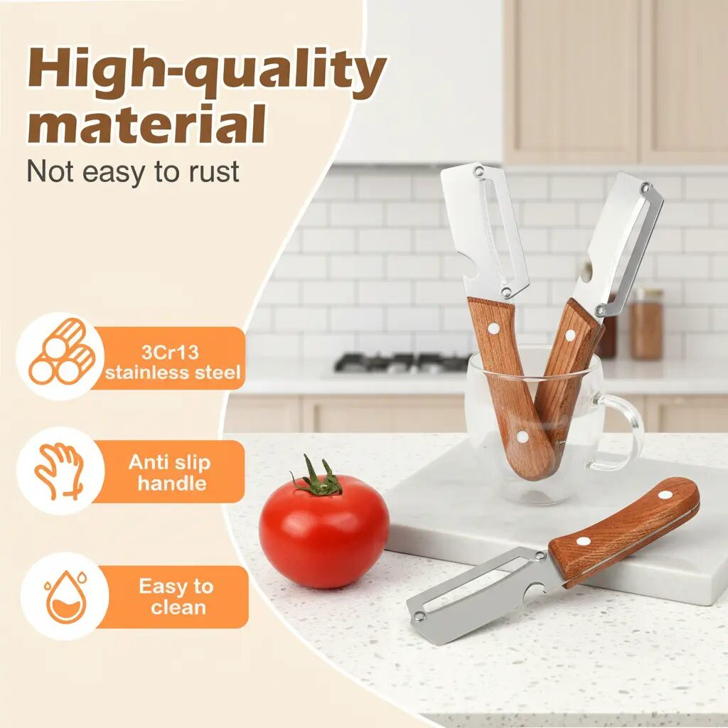 [BUY 2 GET 1 FREE] Ergonomic Stainless Steel Peeler & Bottle Opener
