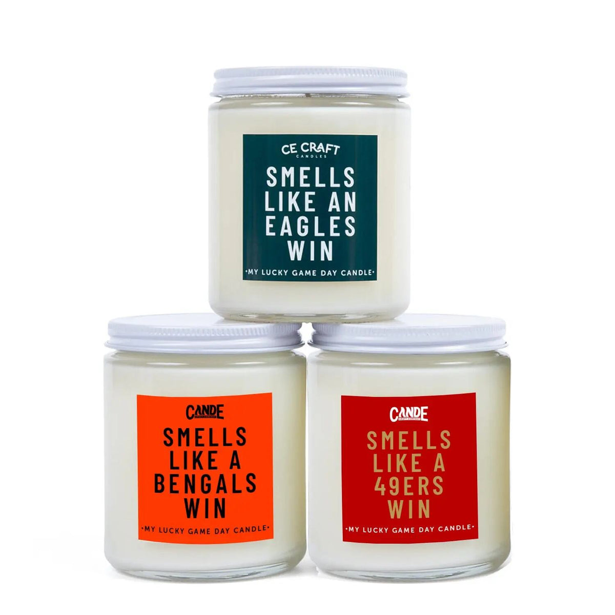 [BUY 1 GET 1 FREE] Smells Like A Game Day Victory – Natural Soy Wax Candle