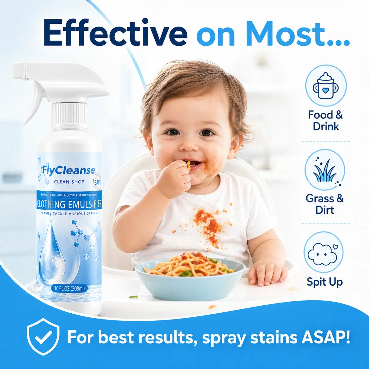 [BUY 1 GET 1 FREE] Lifts daily stains before washing.