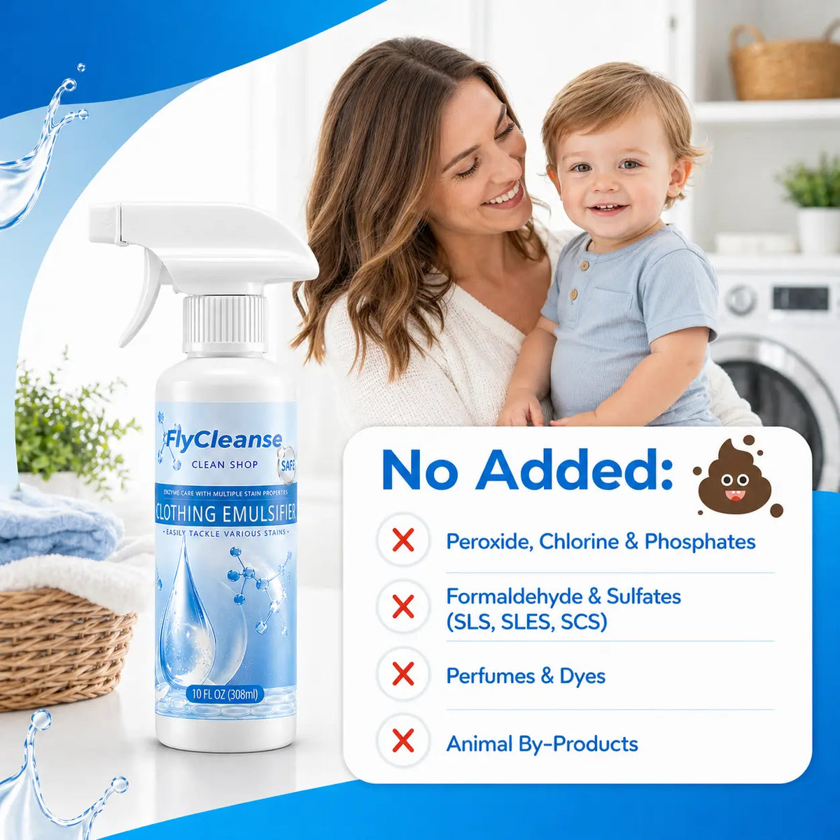 [BUY 1 GET 1 FREE] Lifts daily stains before washing.