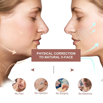 Supports the jawline and helps reduce double-chin appearance.