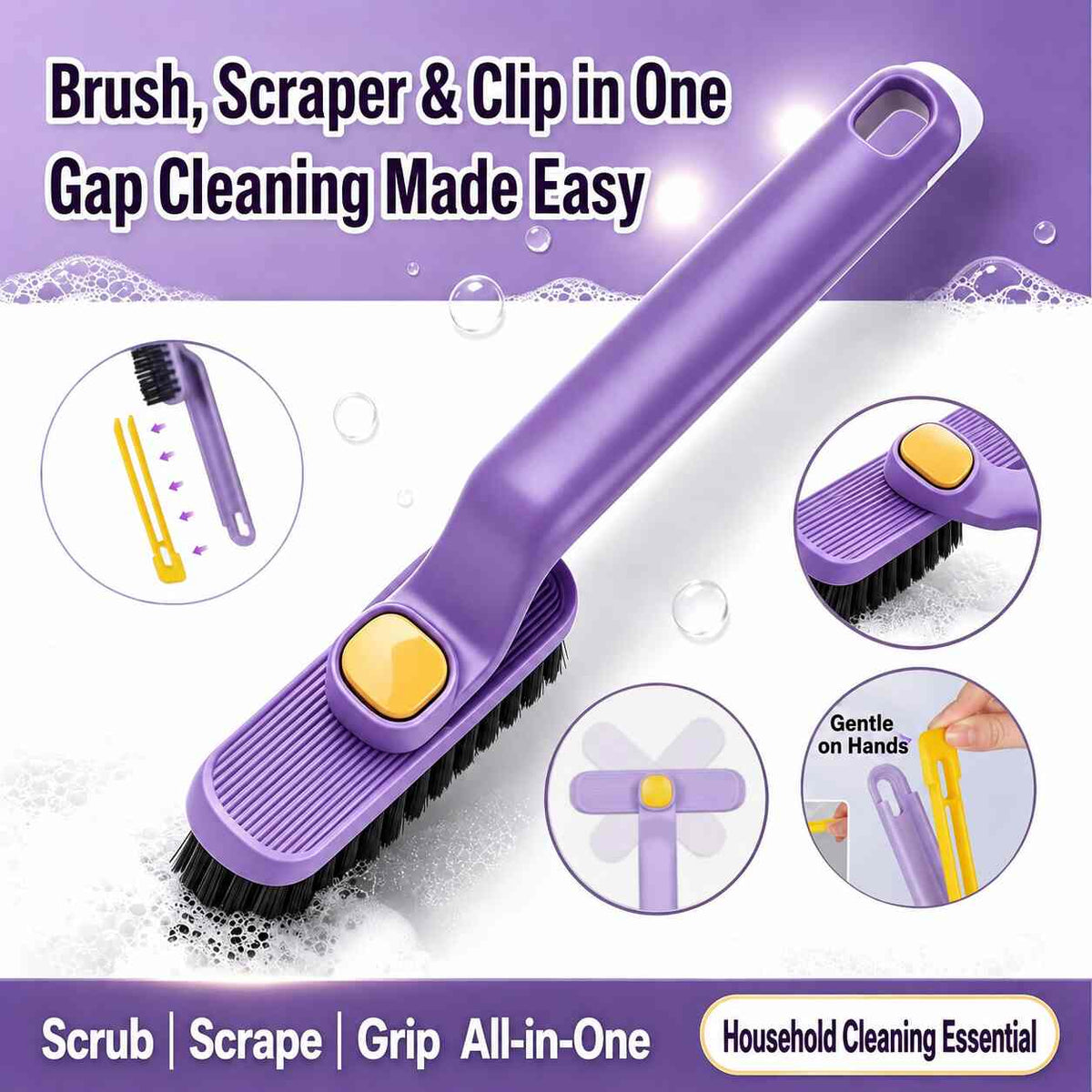 Clean Every Corner Fast –  Spin Scrubber