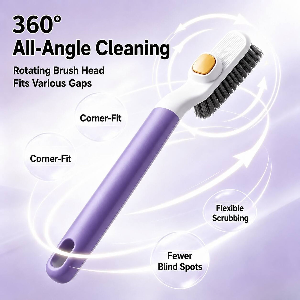 Clean Every Corner Fast –  Spin Scrubber