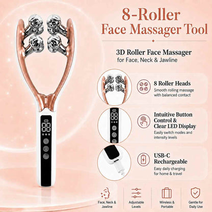 Helps reduce puffiness and define facial contours.