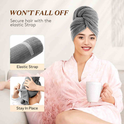 [BUY 1 GET 1 FREE] Quick-dry wraps that help reduce frizz.