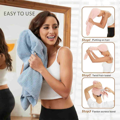 [BUY 1 GET 1 FREE] Quick-dry wraps that help reduce frizz.