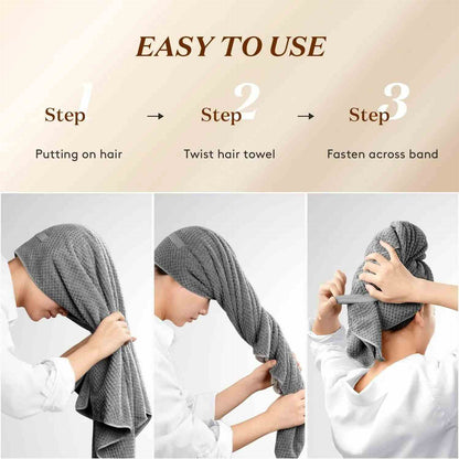 [BUY 1 GET 1 FREE] Quick-dry wraps that help reduce frizz.