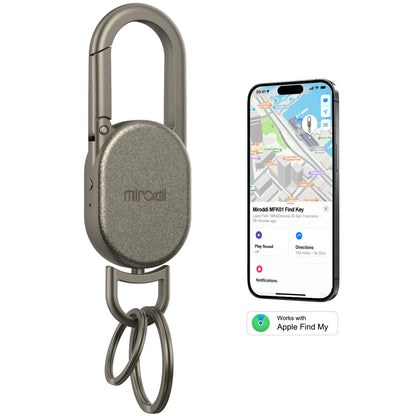 Keychain with Apple Find My(IOS Only), Key Finder Built-in Anti-Loss Tracker,