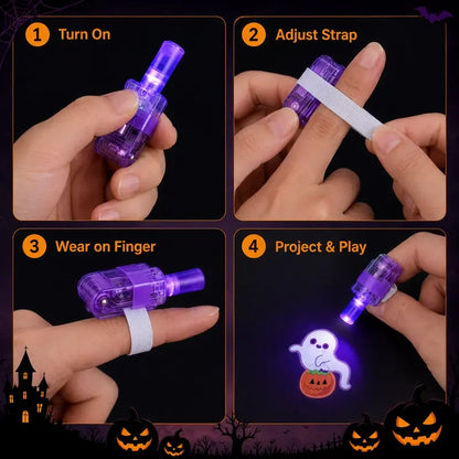 Halloween Finger Projector Rings