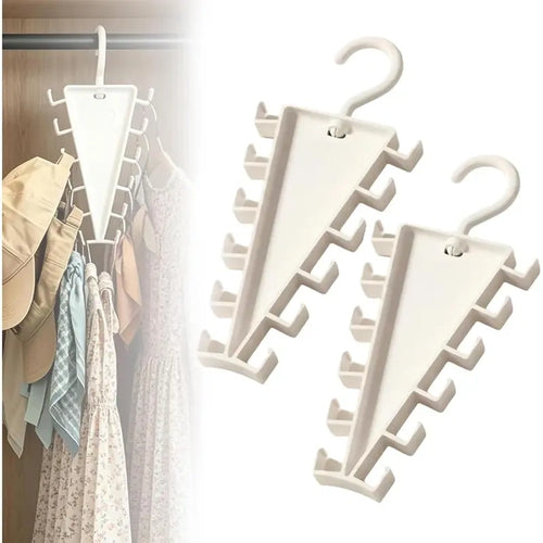 V Shaped Double-Sided Closet Organizer Hanger