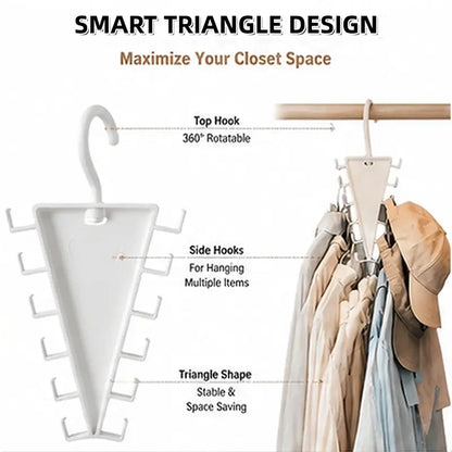 V Shaped Double-Sided Closet Organizer Hanger