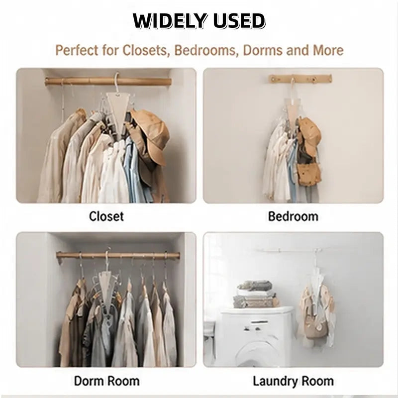 V Shaped Double-Sided Closet Organizer Hanger