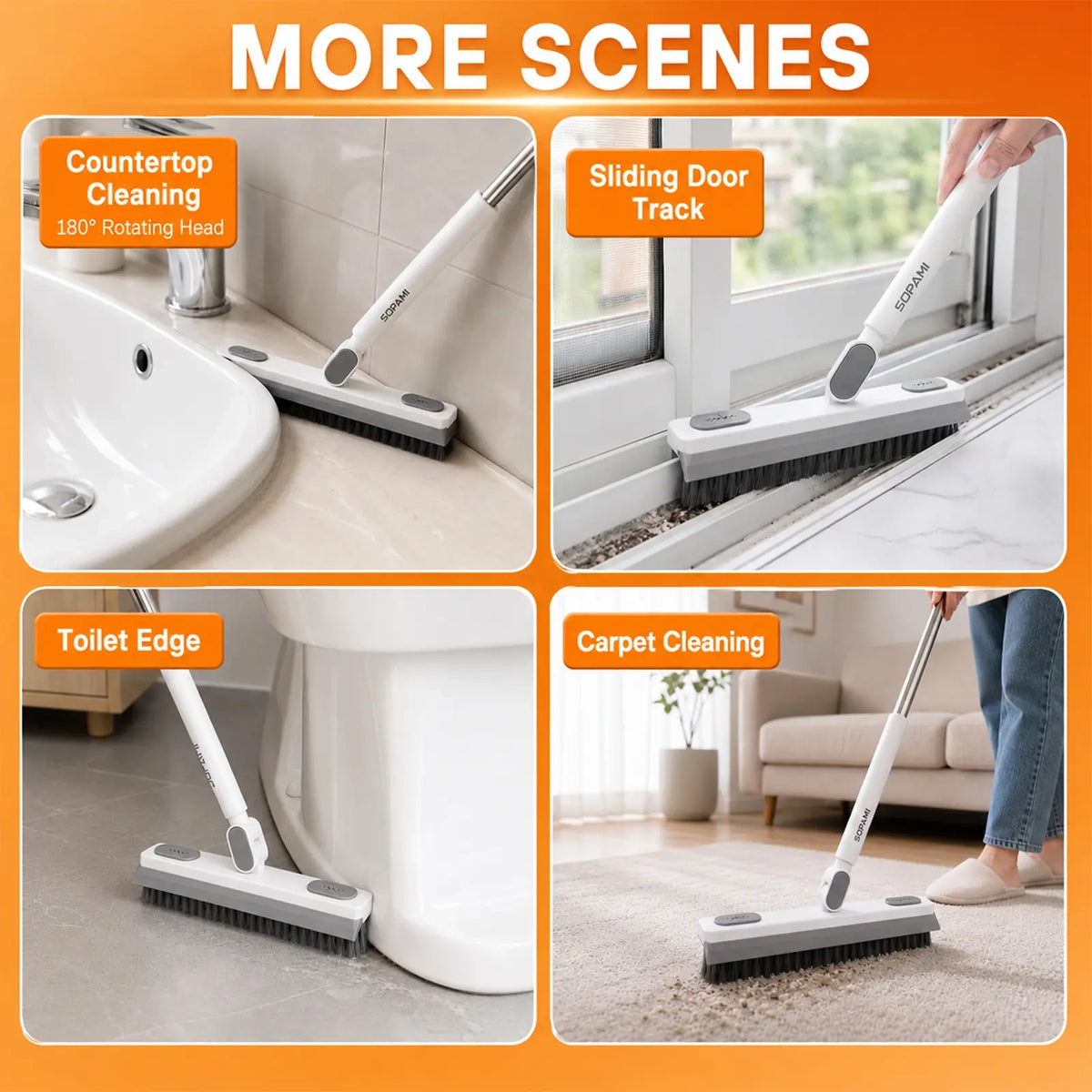 360° Rotating Gap Cleaning Tool