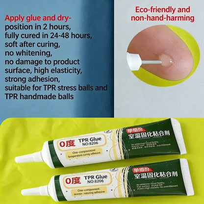 Water Resistant Transparent Room Temperature Sealing Adhesive - Fast Drying (Surface Dry in 2-10 Minutes)