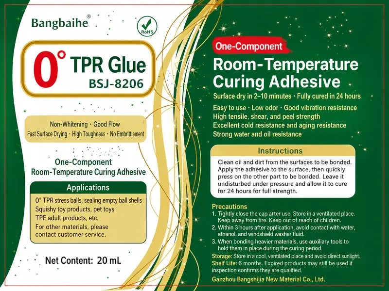 Water Resistant Transparent Room Temperature Sealing Adhesive - Fast Drying (Surface Dry in 2-10 Minutes)