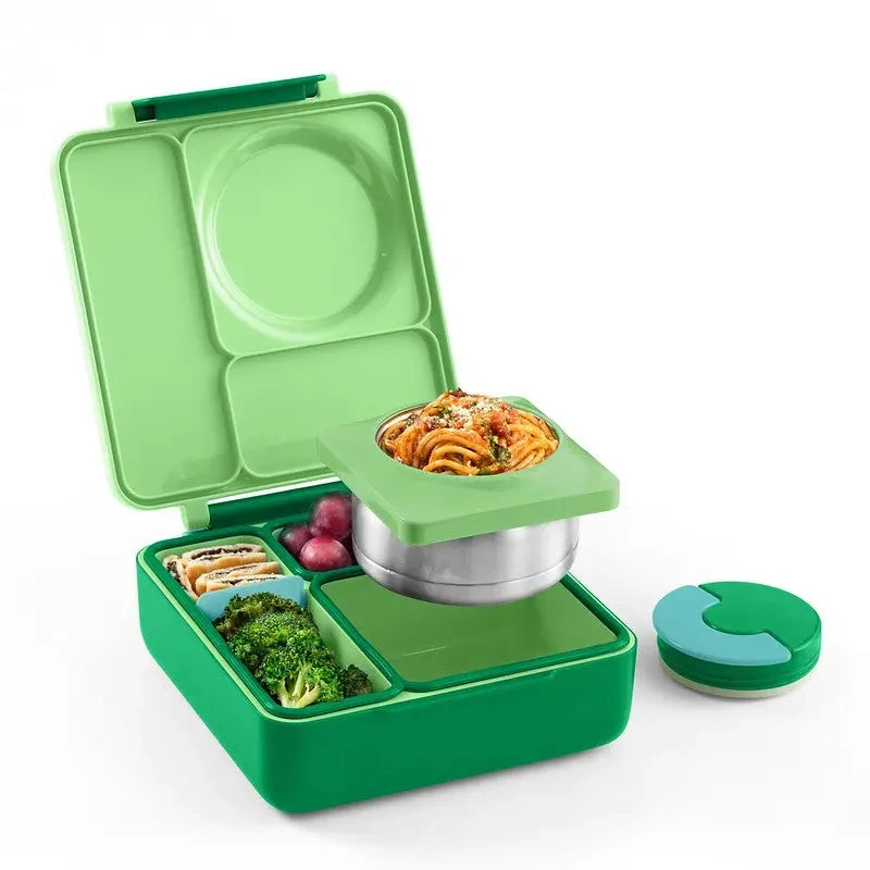 Insulated Bento Lunch Box with Thermos and 3 Compartments