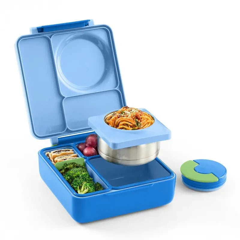 Insulated Bento Lunch Box with Thermos and 3 Compartments
