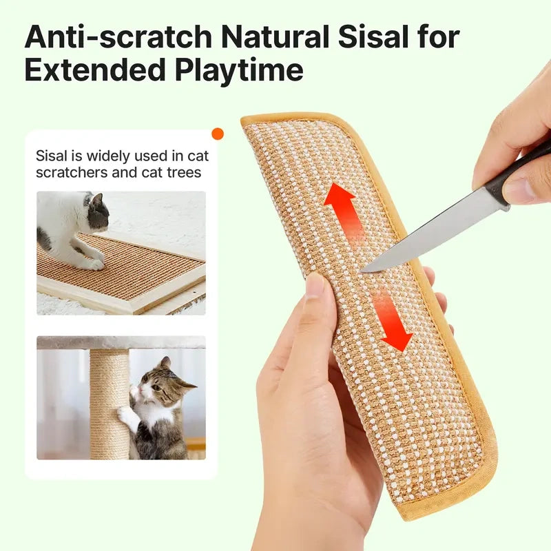 2-Pack Cat Kicker Toys - Natural Sisal Scratcher