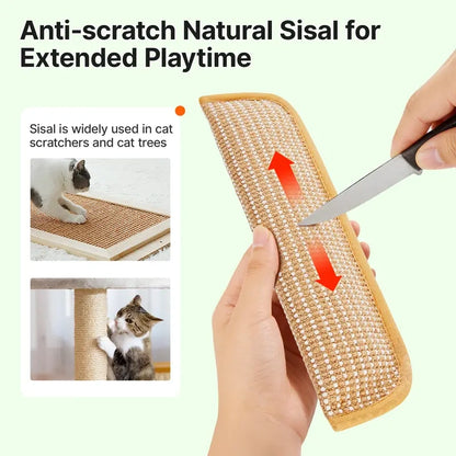 2-Pack Cat Kicker Toys - Natural Sisal Scratcher
