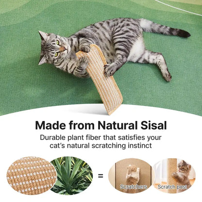2-Pack Cat Kicker Toys - Natural Sisal Scratcher