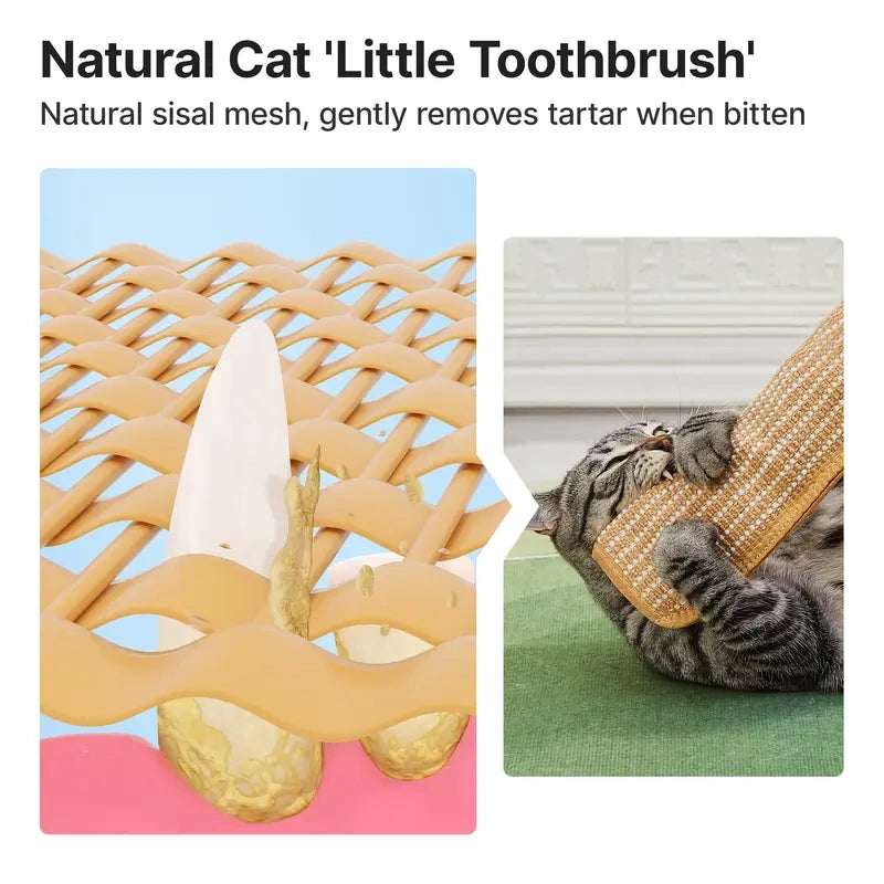 2-Pack Cat Kicker Toys - Natural Sisal Scratcher
