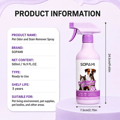 Pet Odor Eliminator & Stain Remover Spray