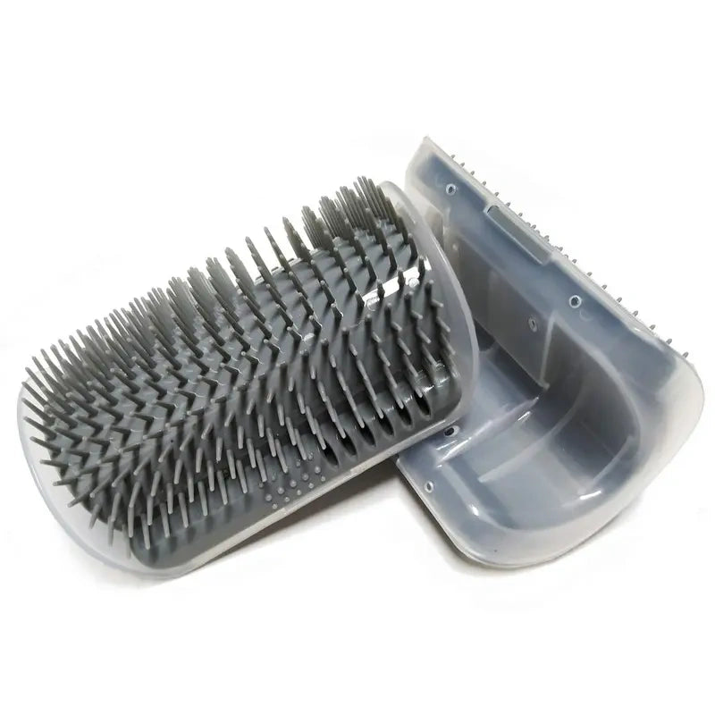 2-Pack Wall-Mounted Cat Self-Grooming Brush with Catnip