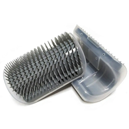 2-Pack Wall-Mounted Cat Self-Grooming Brush with Catnip