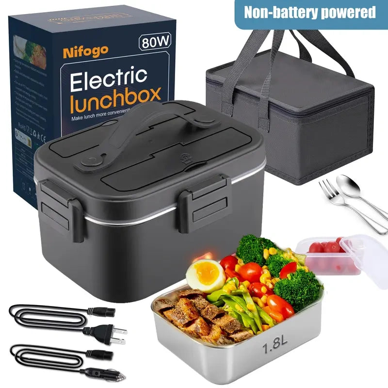 Nifogo Electric Lunch Box, 100W Food Heater